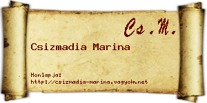 Csizmadia Marina névjegykártya